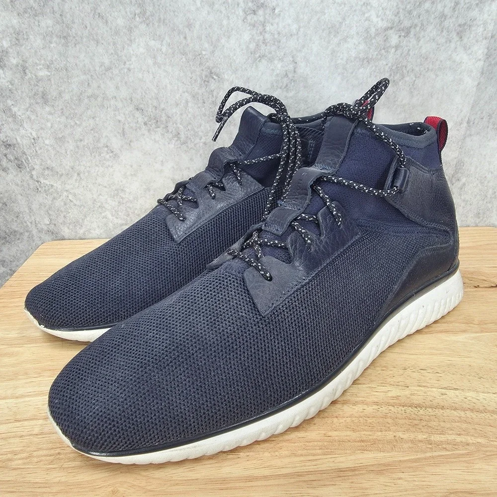 Cole Haan Grand Motion Sneakers Mens 11.5 M Blue Mid Top Casual Shoes C30661